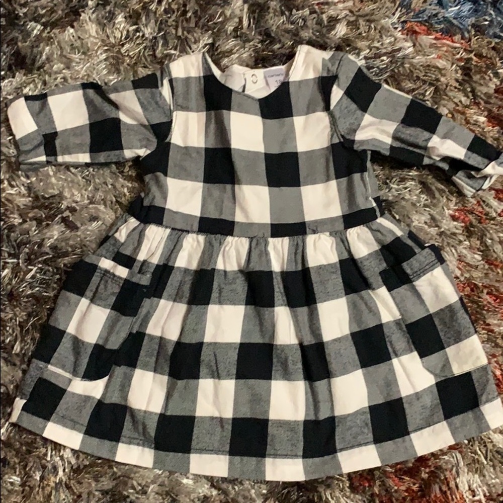 Cute black and white baby dress